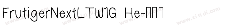 FrutigerNextLTW1G He字体转换